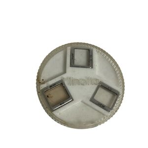 Minolta Camera Accessory J39000‎ Black Three Compartment Filter Holder Vintage
